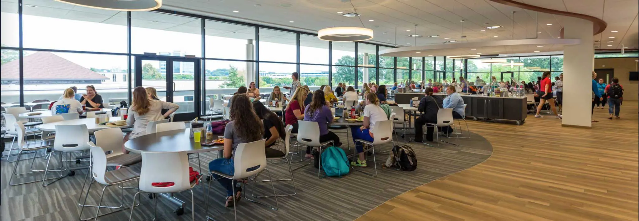 Interior of Mercy Dining Hall